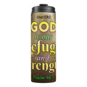 神の私たちの避難所と強さ タンブラー (正面)