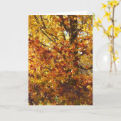 神の秋の栄光 カード (黄色い花)