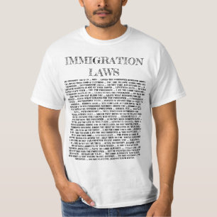 神の移住の法律 Tシャツ