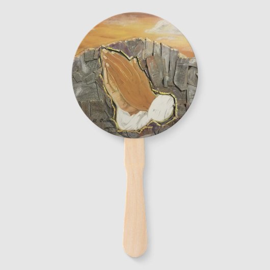 神の答え祈りの言葉のファン ハンドファン (裏面)