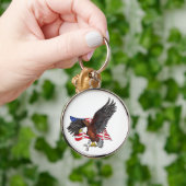 神の米国私達はワシを信頼します キーホルダー (手)