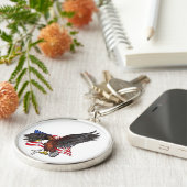 神の米国私達はワシを信頼します キーホルダー (側面)