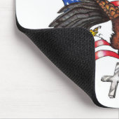 神の米国私達はワシを信頼します マウスパッド (コーナー)