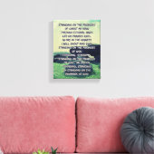 神の約束の歌詞に立つ キャンバスプリント (インサイチュ (リビング))