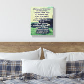 神の約束の歌詞に立つ キャンバスプリント (インサイチュ (寝室))