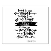 神の約束は全ての必要のために – イザ。38:16 ラバースタンプ (インプリント)