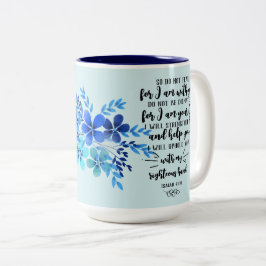 神の約束は全ての必要のために – イザ。41 ツートーンマグカップ