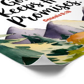 神の約束は必ず守られる キリスト教の幼児用壁画 ポスター (角)