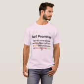 神の約束は決して裏切られることはありません - 励ましのメッセージ Tシャツ (正面フル)