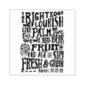 神の約束は、あなたのあらゆる必要に応える - 詩篇92:12-14 ラバースタンプ (インプリント)