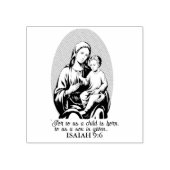 神の約束マリアとイエス – イザヤ9:6 ラバースタンプ (インプリント)