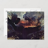 神の素晴らし怒りの日ジョン・マーチン ポストカード (正面/裏面)