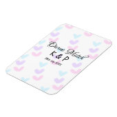 神の結び目 カップル名 ハート模様 マグネット (左側)