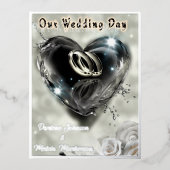 神の結婚力 箔招待状ポストカード (正面)