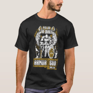 神の置かれた全体的に見ると装甲 Tシャツ