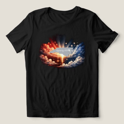 神の署名入り トライブレンドTシャツ (デザイン正面)