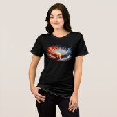 神の署名入り トライブレンドTシャツ (正面全面)