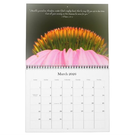 神の美しい世界暦#6 カレンダー (3月 2026)