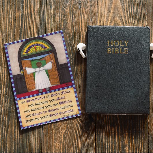 神の群れの羊飼い牧師の感謝カード サンキューカード