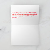 神の聖なる書物、経典のコレクションの名前 サンキューカード (内部)