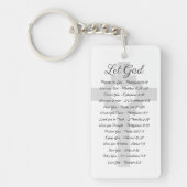 神の聖なる書物、 経典をインスピレーションパーソナライズされた キーホルダー (正面)