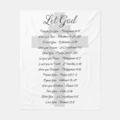 神の聖なる書物、 経典 フリースブランケット (正面)