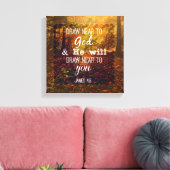 神の聖句に近づく キャンバスプリント (インサイチュ (リビング))
