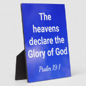 神の聖句の美しい栄光 フォトプラーク (側面)