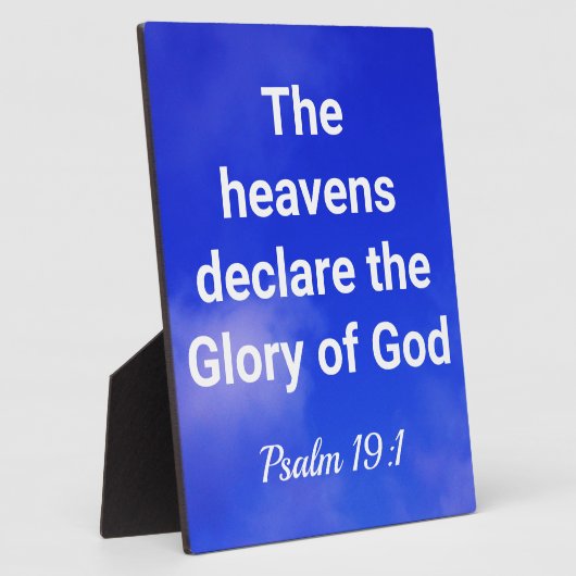 神の聖句の美しい栄光 フォトプラーク (側面)