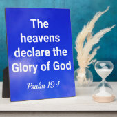 神の聖句の美しい栄光 フォトプラーク (側面)