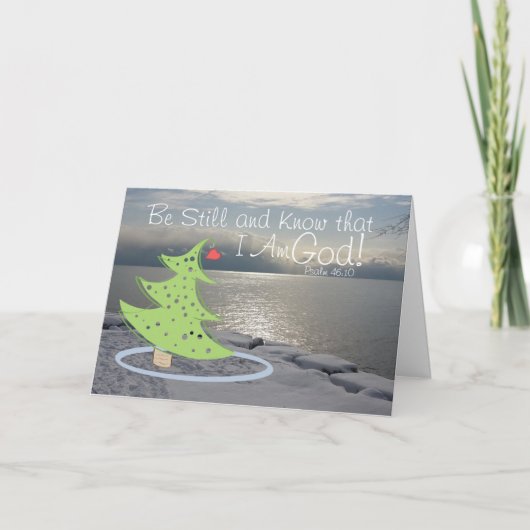 神の聖句を知り続けなさい、クリスマス シーズンカード (正面)