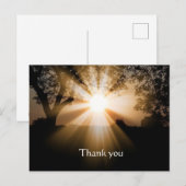 神の聖書の言葉をありがとう サンライズ ブレイキング シーン ポストカード (正面/裏面)