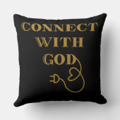 神の聖書的な引用文と結びつく クッション (裏面)