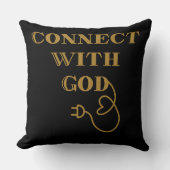 神の聖書的な引用文と結びつく クッション (正面)