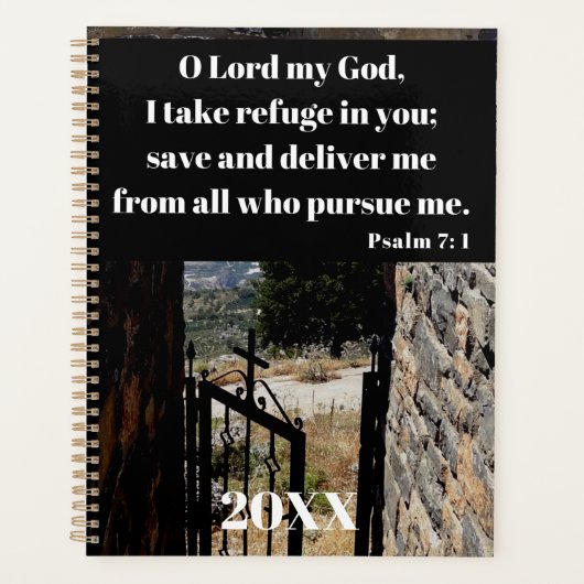 神の聖書聖句に皈依する プランナー手帳 (正面)