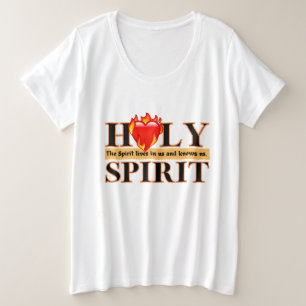 神の聖霊女性プラスサイズTシャツ プラスサイズTシャツ