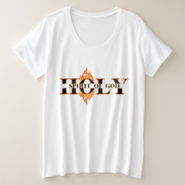 神の聖霊女性プラスサイズTシャツ プラスサイズTシャツ