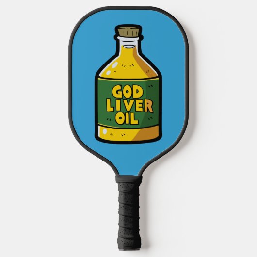 神の肝油 ピックルボールラケット (正面)
