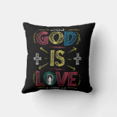 神の肯定:神は愛である クッション (裏面)