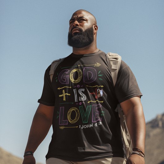 神の肯定：神は愛である Tシャツ