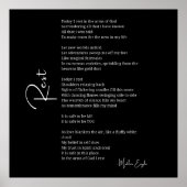 神の腕の中に残る愛の詩のポスターのウォールアート ポスター (正面)