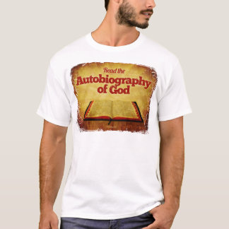 神の自叙伝を読んで下さい Tシャツ