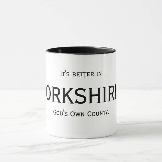 神の自身の郡。、ヨークシャ。、それはよりよいです マグカップ (中央)