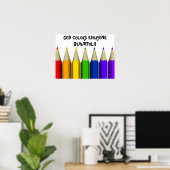 神の色みんな美!!...宗教的な地位 ポスター (ホームオフィス)