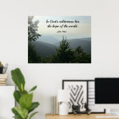 神の荒野に世界の希望がある。 ポスター (ホームオフィス)