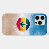 神の葉 – ファンキービーチ版 iPhoneケース (裏面横)