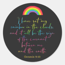 神の虹の創世記9 Christian Bible Verse