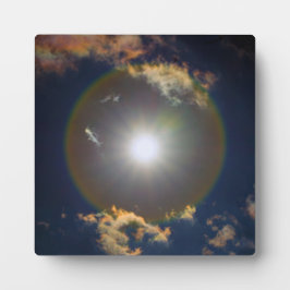 神の虹色のライトショー フォトプラーク