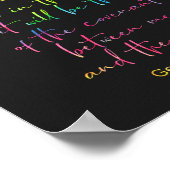 神の虹 創世記9 キリスト教聖書箇所 壁 ポスター (角)