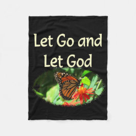 神の蝶を放して行くデザイン フリースブランケット